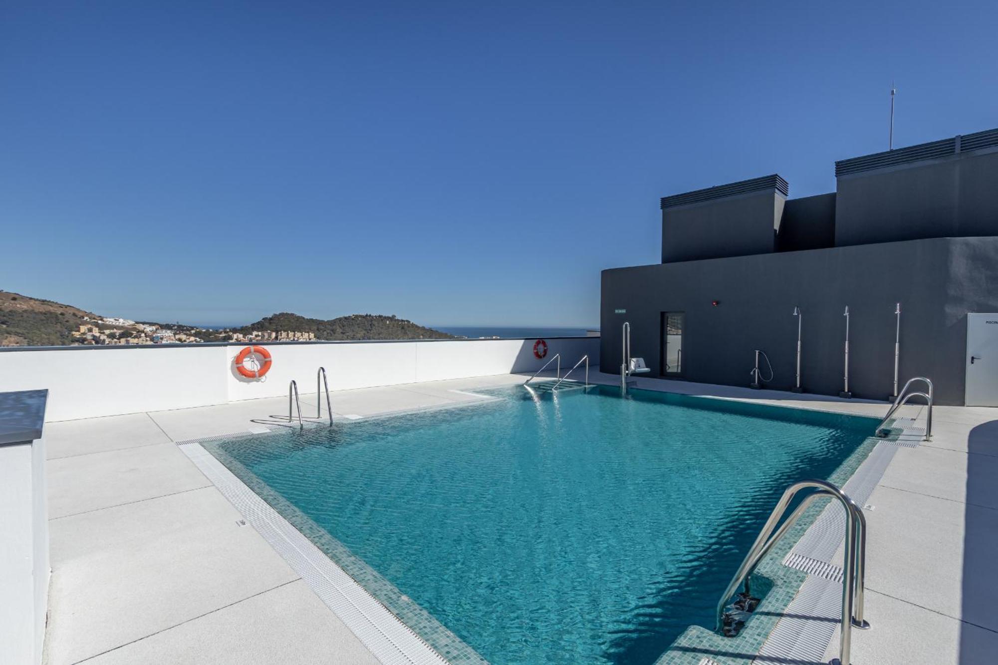 Malaga Skyline 1 Pool & Parking Free Apartman Kültér fotó